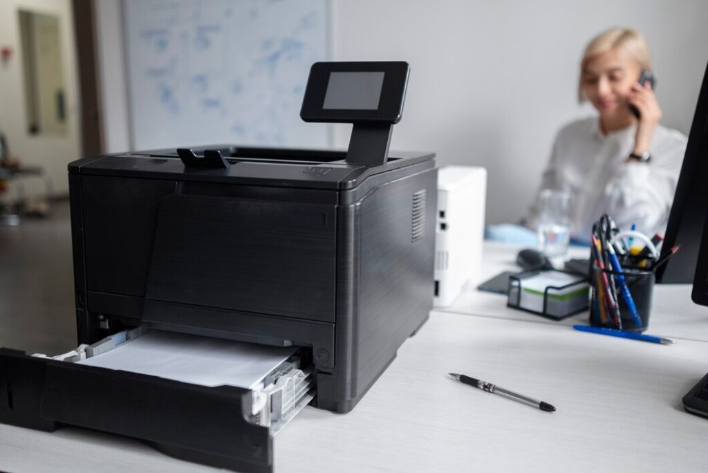 woman-talking-phone-work-printer_23-2149457029-2